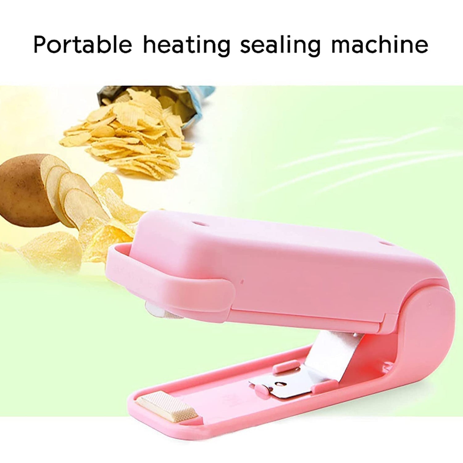 7675 Mini Sealing Machine Plastic Bag Sealer Portable Mini Super Seal Packing Plastic Bag Tool Sealing Machine Hand Held Heat (1Pc) DeoDap 7675 Mini Sealing Machine Plastic Bag Sealer Portable Mini Super Seal Packing Plastic Bag Tool Sealing Machine Hand Held Heat (1Pc) DeoDap